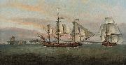 Francis Holman The three-masted merchantman France oil painting artist
